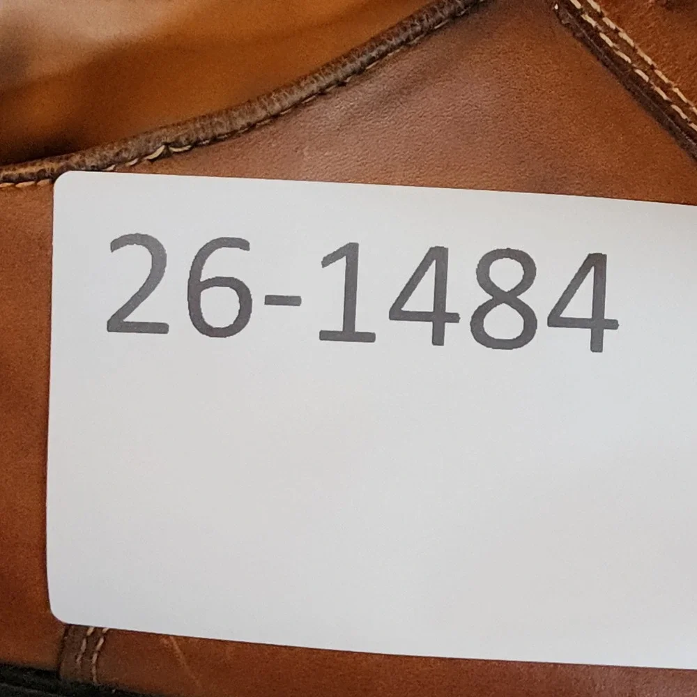 Steve Madden Oxford Shoes 13 Men Cognac Leather Cap Toe P-Quins Dress Business